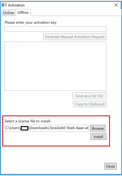 Manual Activation Load File
